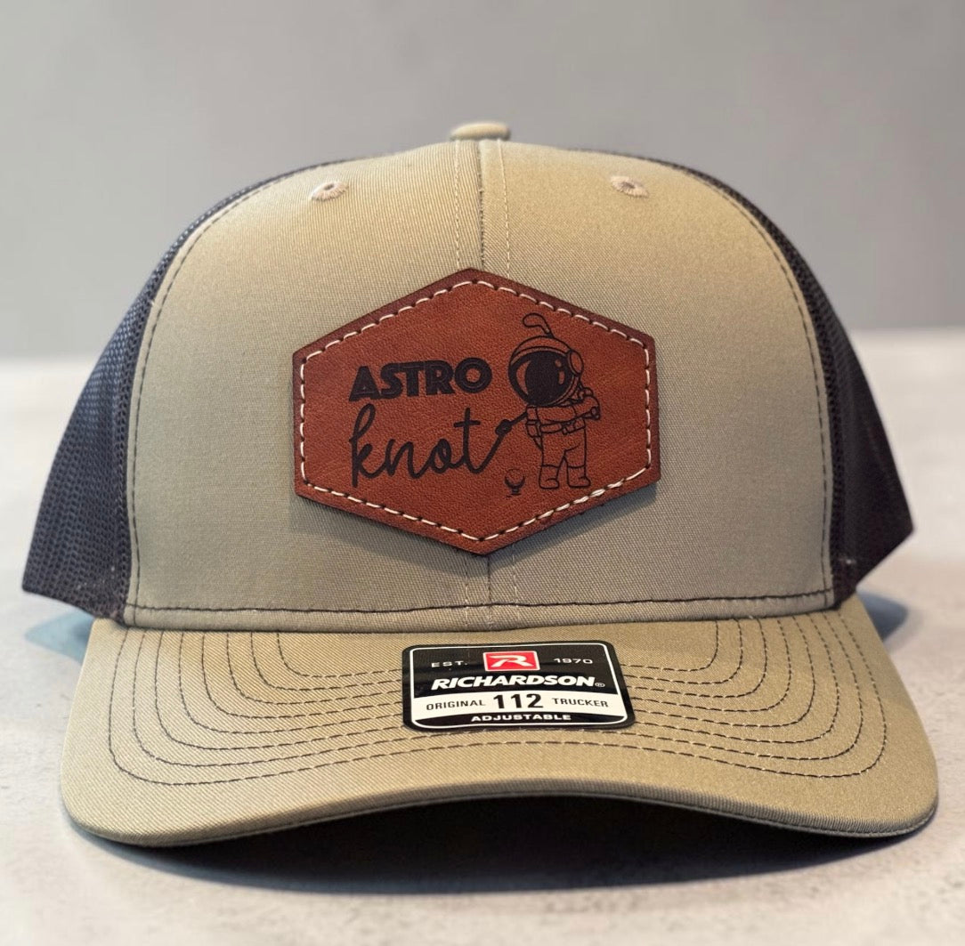 Leather Patch SnapBack Tan & Black