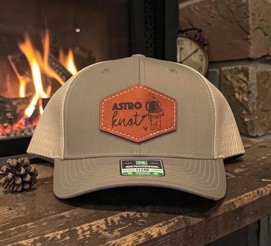 Leather Patch SnapBack Loden & Khaki