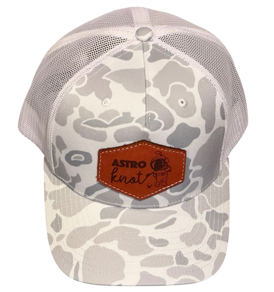 Leather Patch SnapBack Blizzard Camo Re-Stock Pre Order