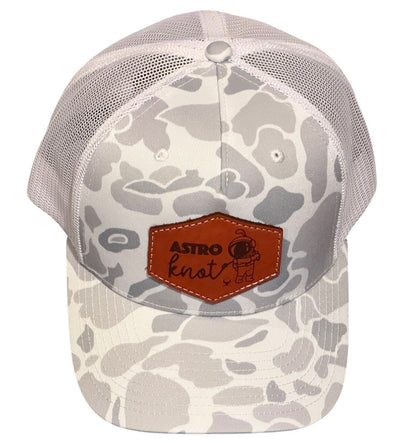 Leather Patch SnapBack Blizzard Camo Re-Stock Pre Order