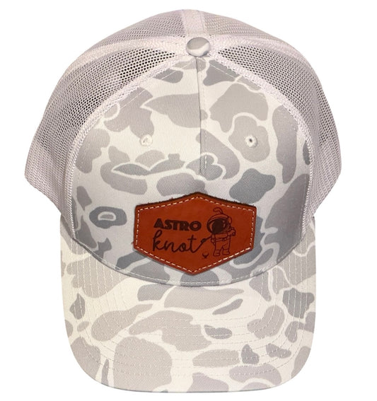 Leather Patch SnapBack Blizzard Camo Re-Stock Pre Order