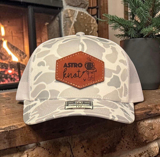 Leather Patch SnapBack Blizzard Camo - Restock Pre Order