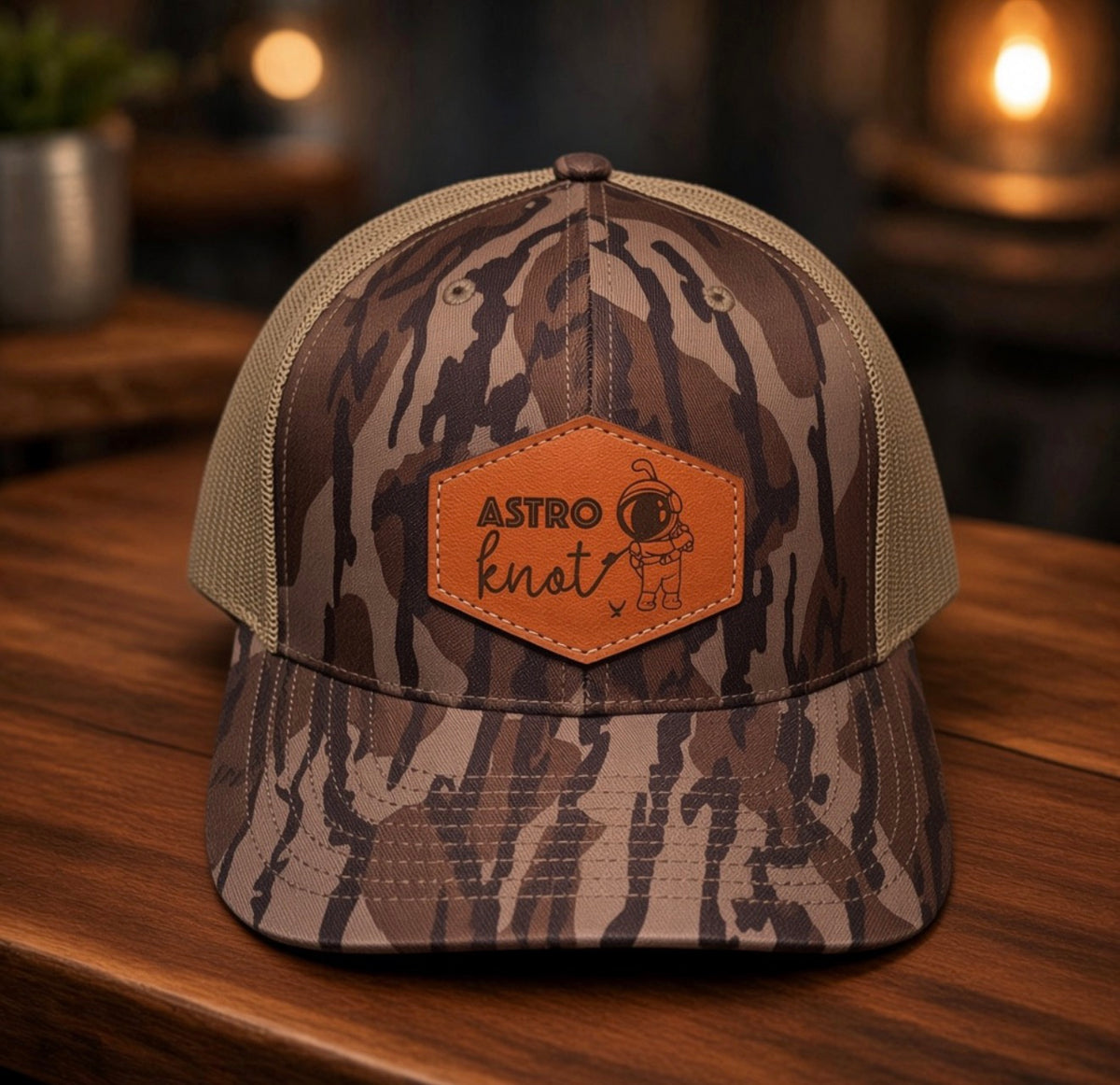 Leather Patch SnapBack Mossy Oak