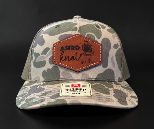 Leather PVC Snapbacks Light Camo